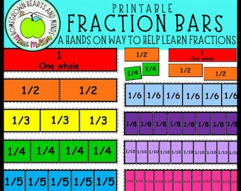 Printable Fraction Bars