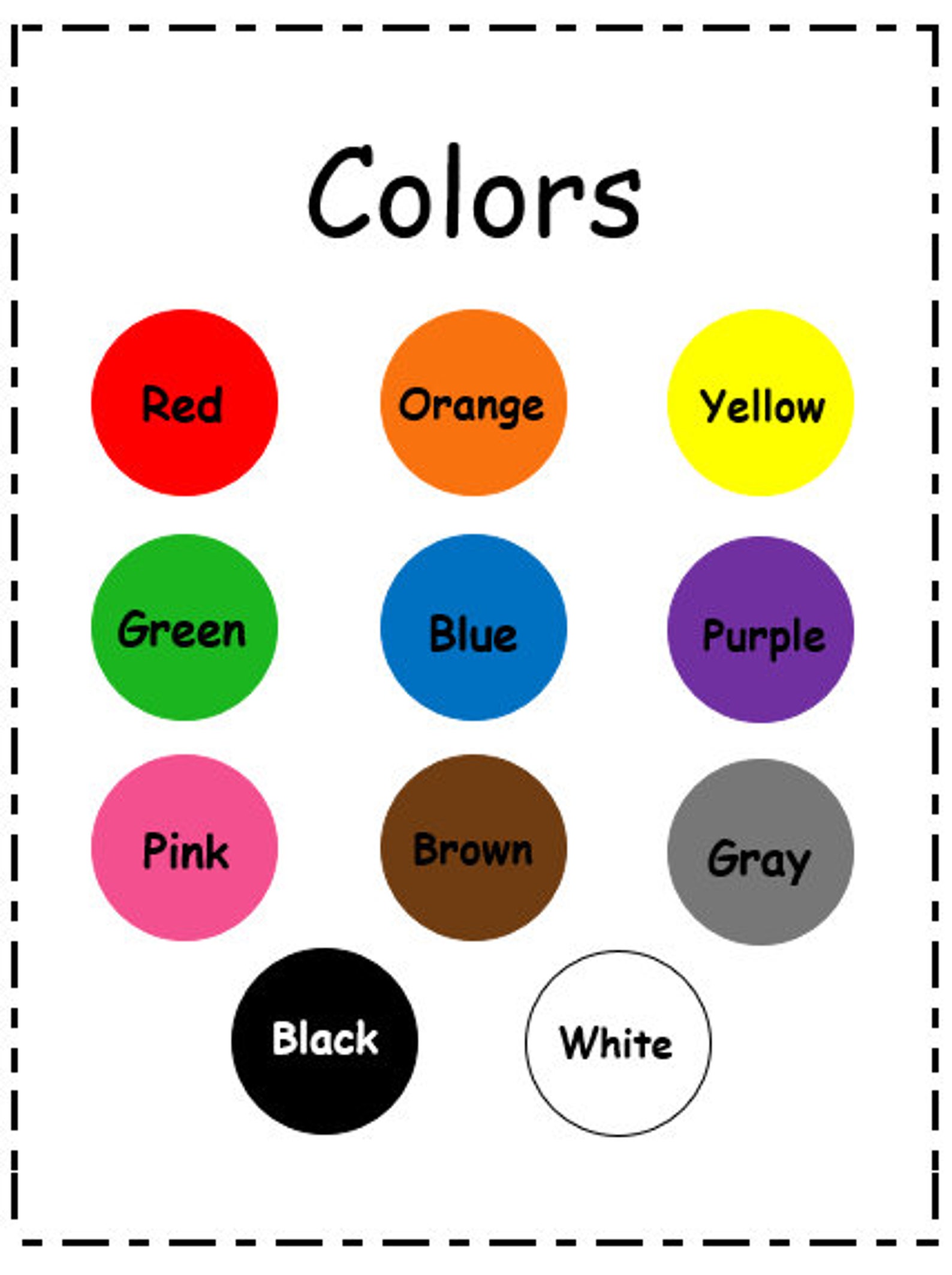 My Colors Packet - Etsy