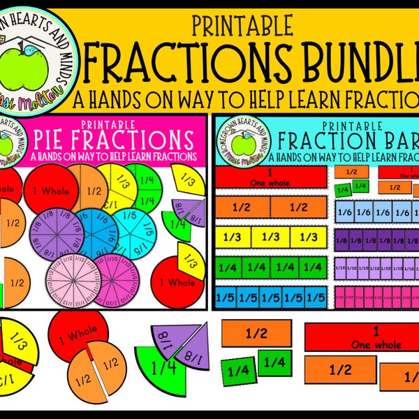 Printable Hands on Fractions BUNDLE