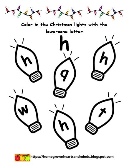 Christmas Lights Letters lowercase - Etsy