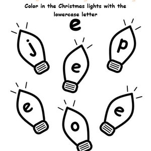 Christmas Lights Letters (lowercase) - Etsy