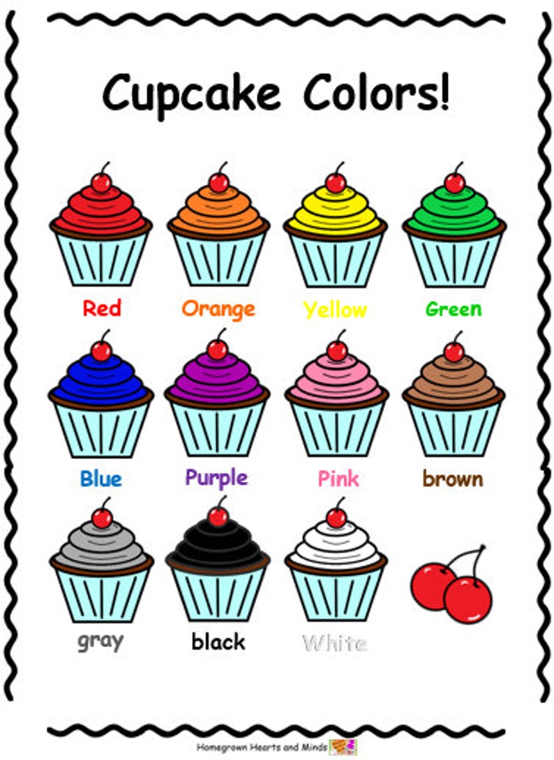 Cupcake Colors | Etsy