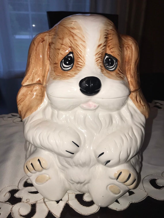 ceramic dog cookie jar
