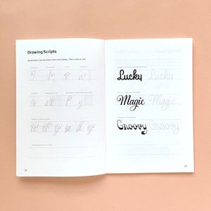 Intro to Hand Lettering Workbook for Artists, Handlettering for Beginners, Learn to Letter for Students, Hand-Lettering Booklet for Friends image 4