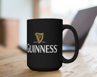 Guinesss Beer Black Coffee Tea Mug 15oz