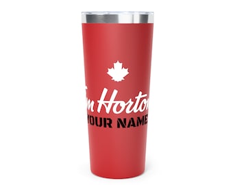 Tim Hortons Canada Coffee Personalised Copper Vacuum Insulated Tumbler, 22oz