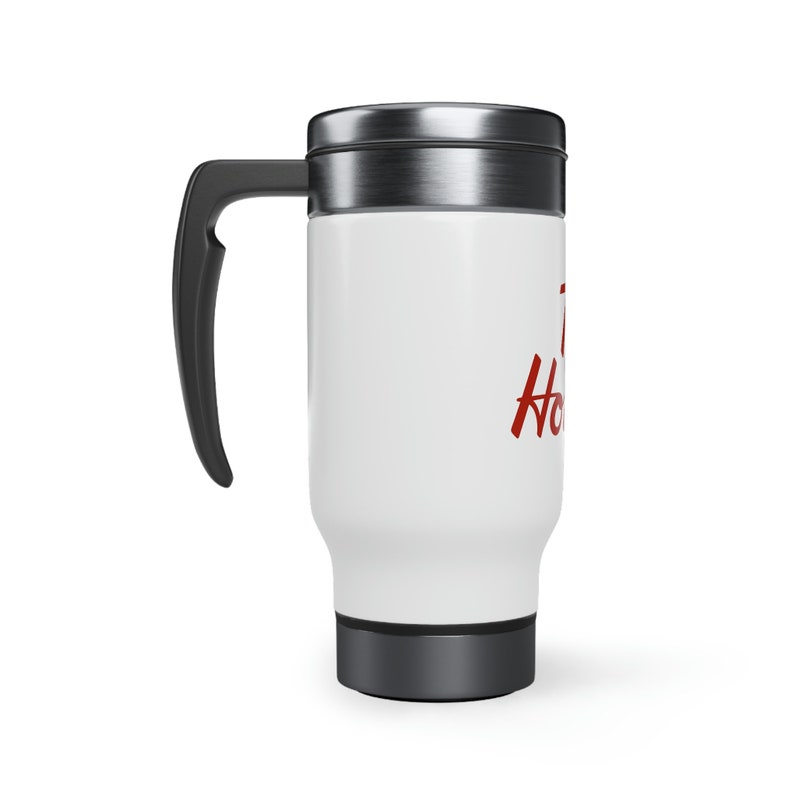Tim Hortons Stainless Steel Travel Mug With Handle 14oz Spillproof