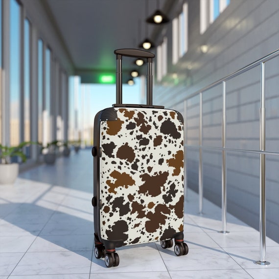 Maleta de cabina con estampado de vaca marrón, bolsa de viaje, maleta de  mano, equipaje personalizado, regalo para él o ella -  España