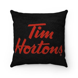 Tim Hortons Faux Suede Square Pillow