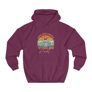 Gute Dinge passieren denen, die HODL, Unisex College Hoodie- Geschenk für Krypto Bitcoin Ihn oder Sie