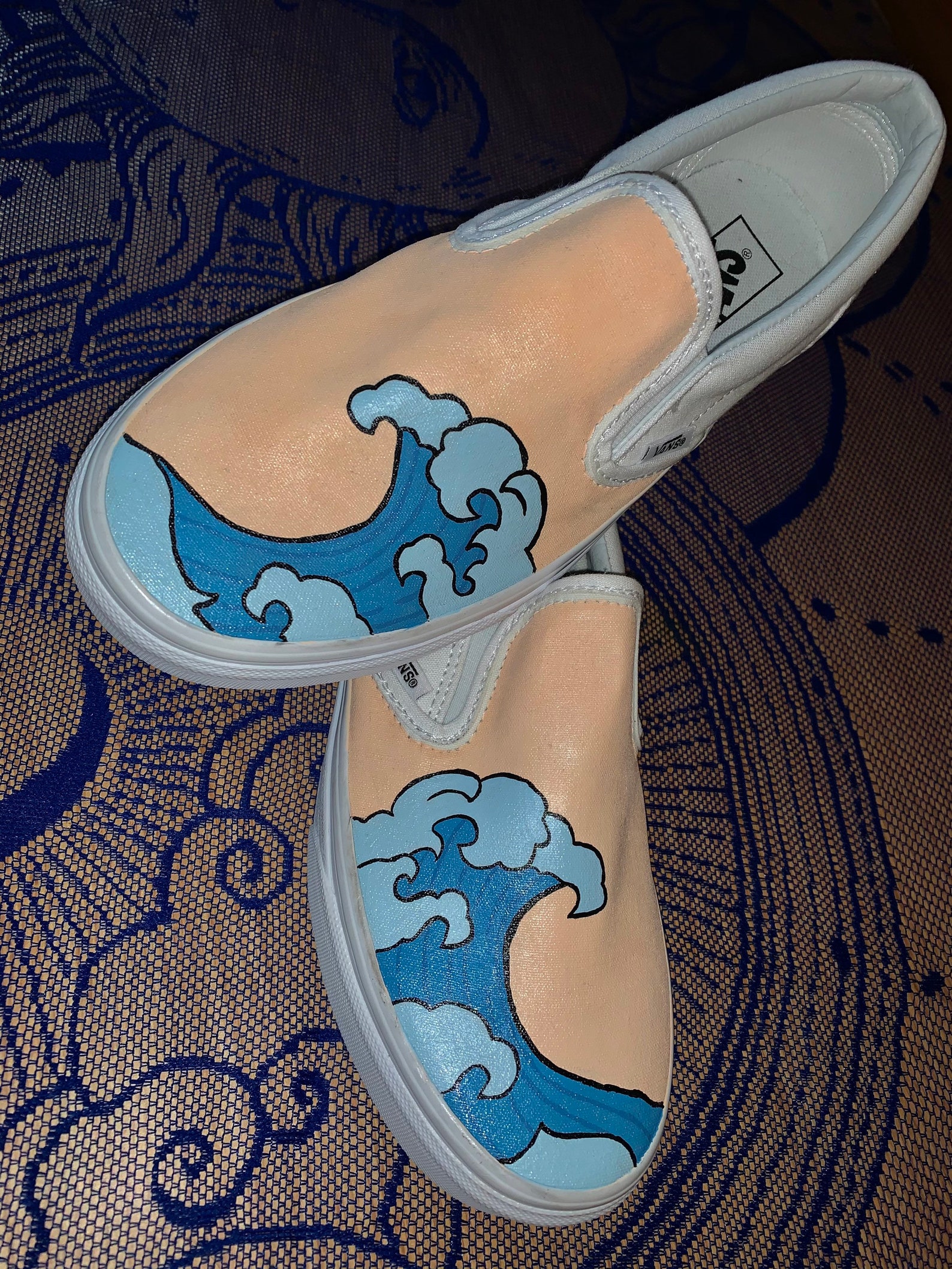 custom denim shoes