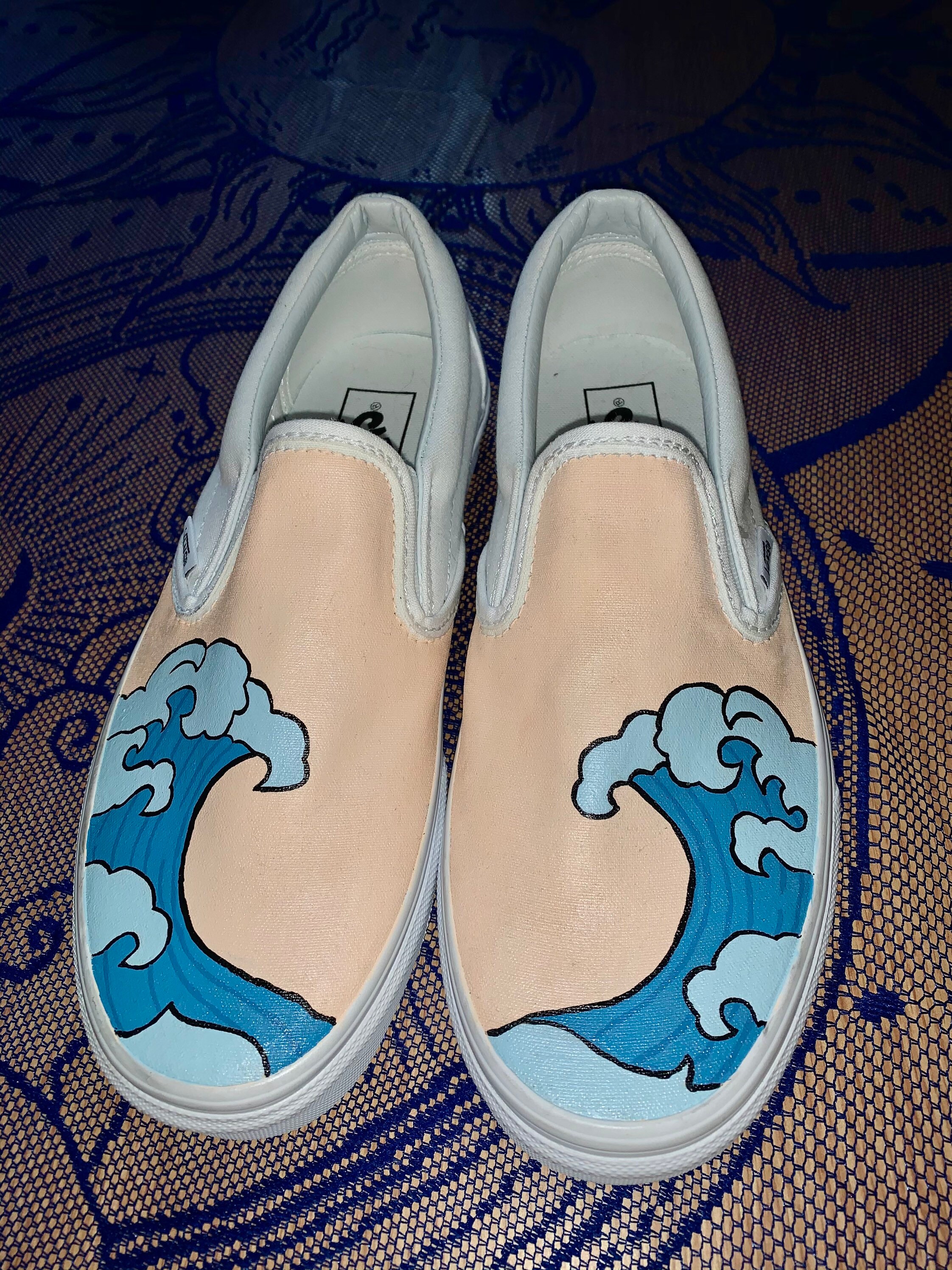 custom denim shoes