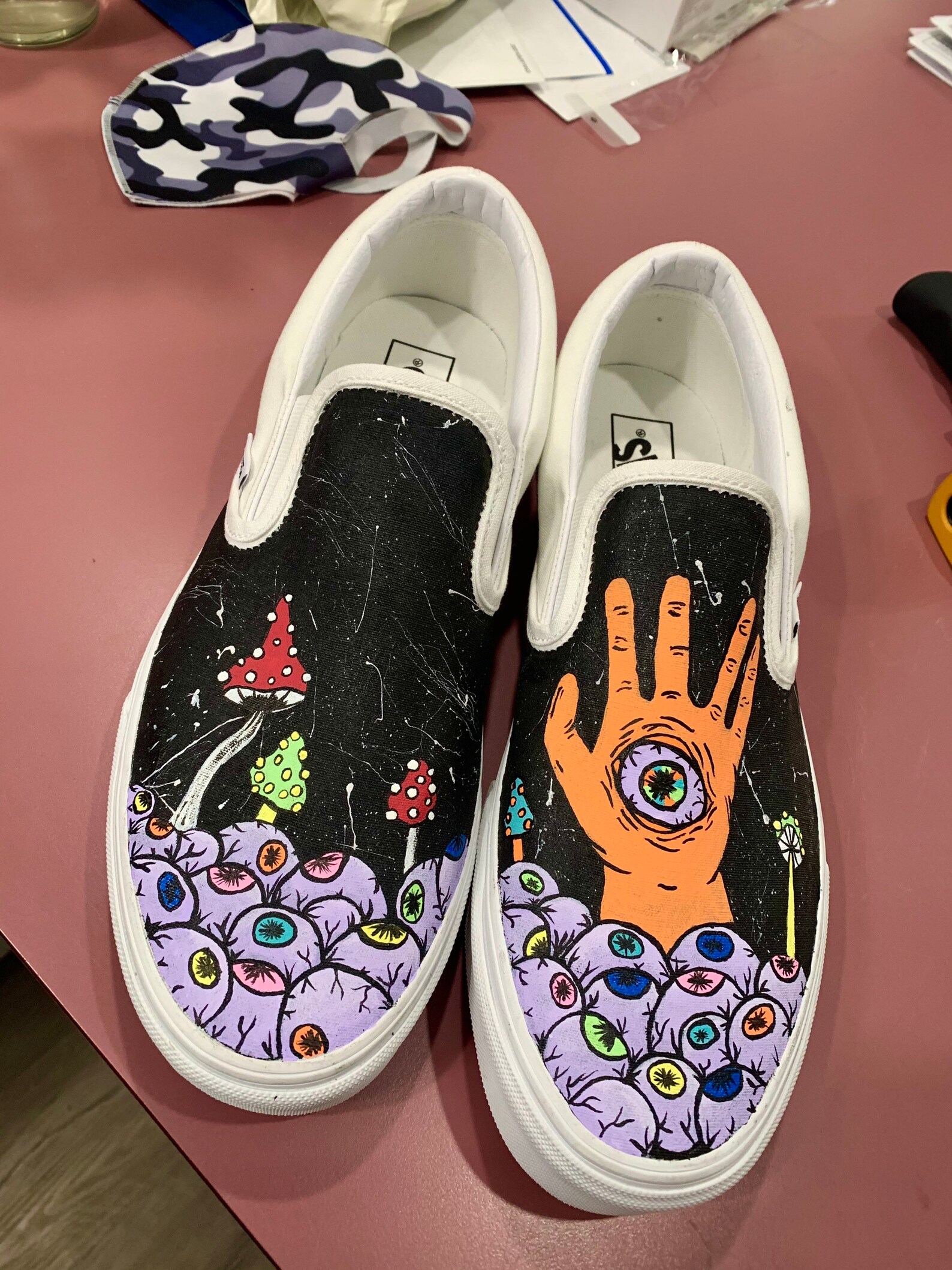 custom denim shoes