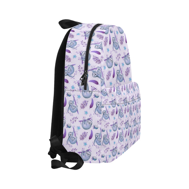 Festival Backpack Boys Girls Bag Purple Funny Sloth with Coconut Unisex Classic Backpack Kids Backpack School Backpack
