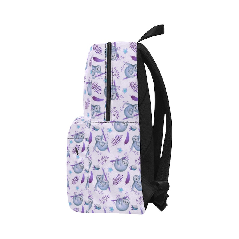 Festival Backpack Boys Girls Bag Purple Funny Sloth with Coconut Unisex Classic Backpack Kids Backpack School Backpack