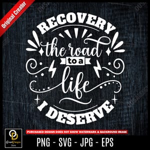 Recovery Quote SVG: Inspirational Healing Design (Digital Download)