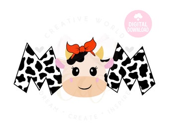 Download Cow Mom Svg Etsy