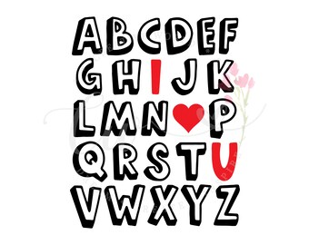 Free Free 279 Abc I Love You Svg Free SVG PNG EPS DXF File