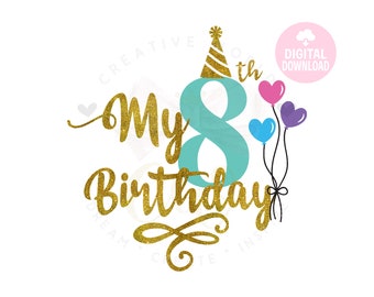 My 7th Birthday My 7th Birthday Svg It S My Birthday Etsy