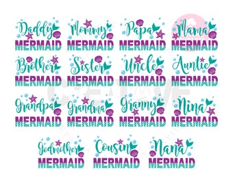 Free Free 68 Mermaid 6Th Birthday Svg SVG PNG EPS DXF File