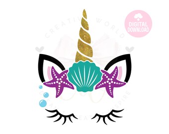 Free Free 240 Mermaid Unicorn Svg Free SVG PNG EPS DXF File
