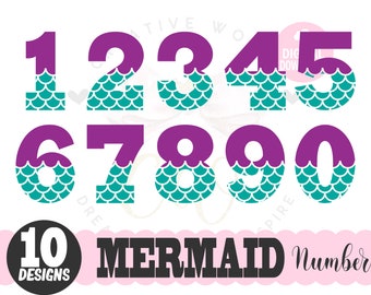 Free Free 184 Mermaid Numbers Svg Free SVG PNG EPS DXF File