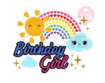 Download Rainbow Birthday Svg Etsy