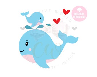 Download Baby Whale Svg Etsy
