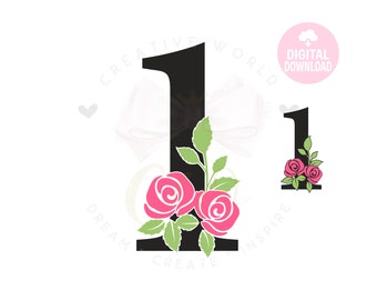 Download Floral Number Svg Etsy