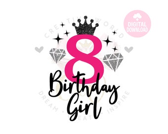 Download 8th Birthday Svg Etsy