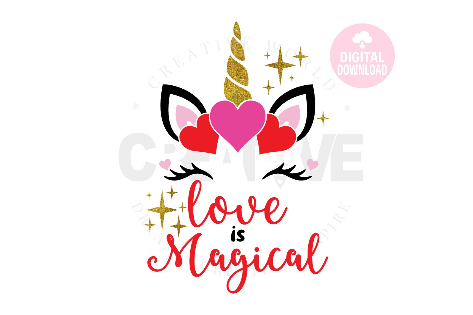 Download Love is Magical Unicorn SVG Unicorn SVG Love is Magical | Etsy
