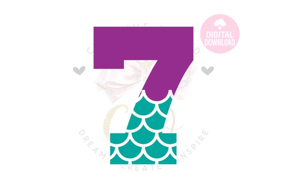 Free Free 232 Mermaid Number 7 Svg SVG PNG EPS DXF File