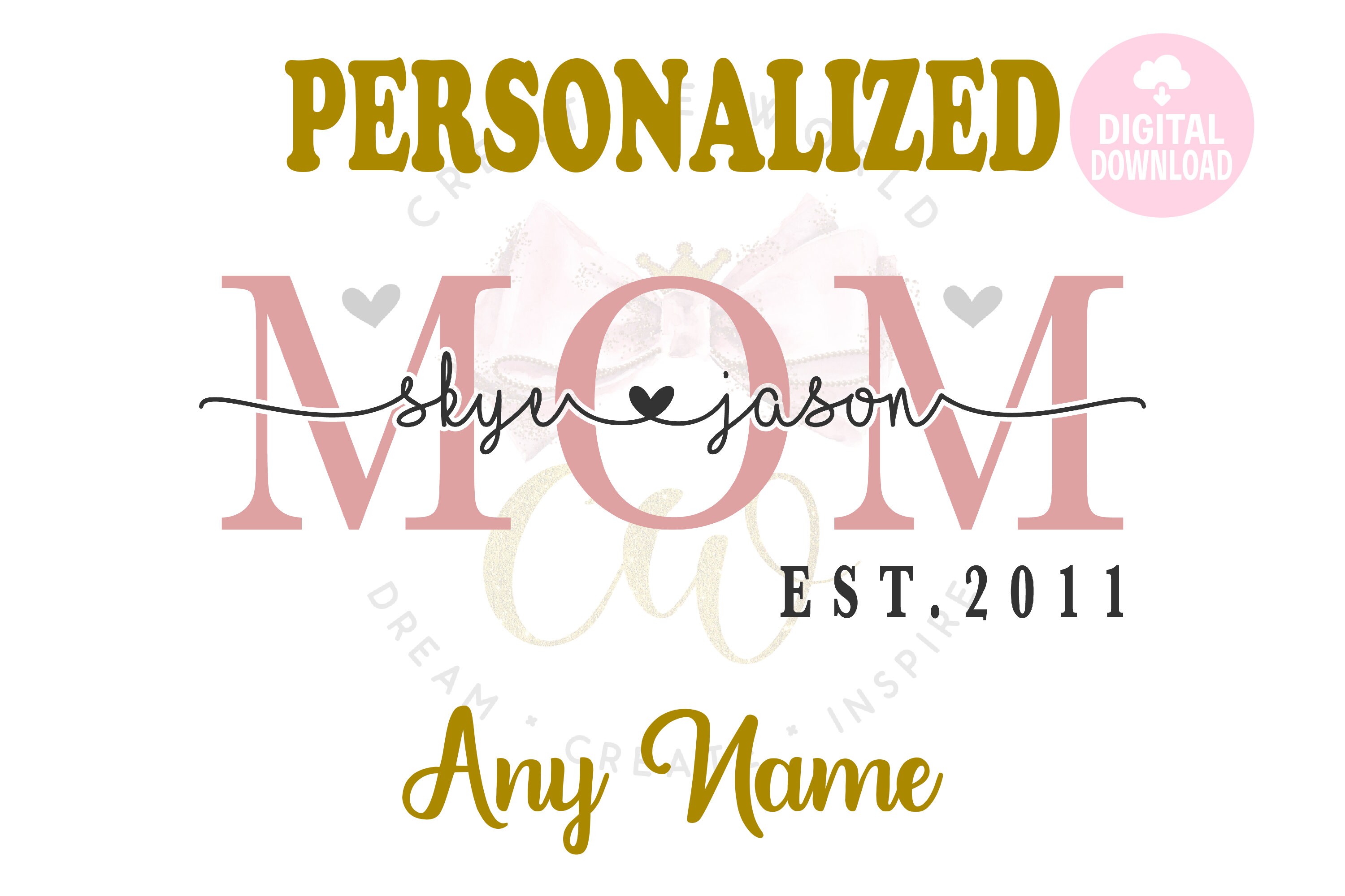 Download Personalized Custom Svg Custom Made Svg Mothers Day Svg Etsy