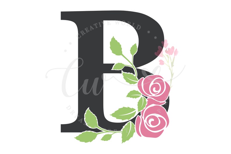 Download Floral Alphabet Svg Sold By Creativeworldco Marketplace Trends