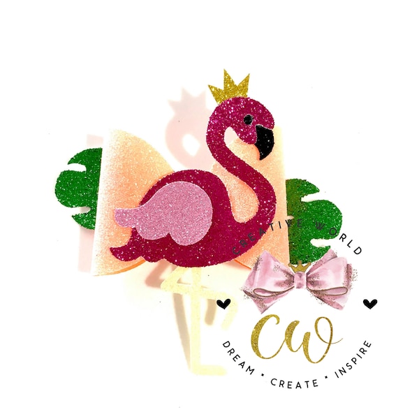 New Flamingo Hair Bow Digital Template | Hair Bow Template | Hair Bow SVG | PDF | DXF | Instant Download | CWC078