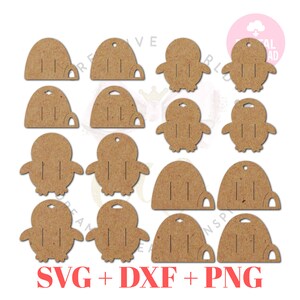 Puede incluir: Un conjunto de 12 archivos de corte SVG de pingüinos e iglús marrones. Los archivos son perfectos para crear manualidades, decoraciones y mucho más.