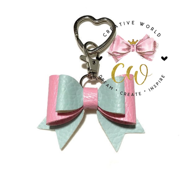 New Key Chain Hair Bow Digital Template | Hair Bow Template | Hair Bow SVG | PDF | DXF | Instant Download | CWC146