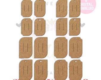 16 Templates ~  Hair Bow Display Template | Hair Bow Display Card SVG | Hair Bow Display Card | BDC031