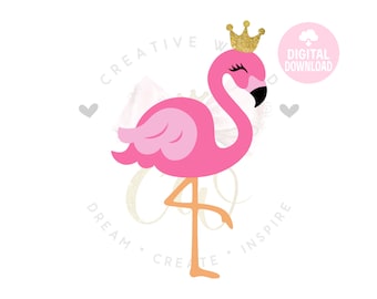 Süßer Flamingo svg | Flamingo svg | Schöner Flamingo svg | Flamingo | Sofort Download