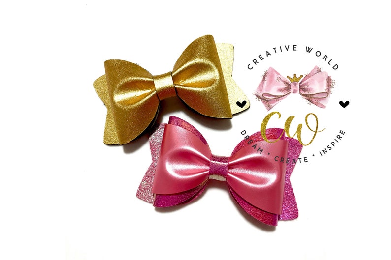 2 in 1 Trendy Pinch Bow Digital Template Pinch Bow Template - Etsy
