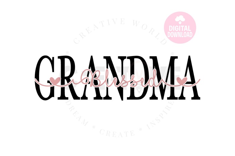 Download Blessed Grandma svg Grandma svg Mothers day svg Mom | Etsy