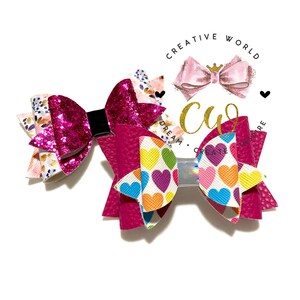 New Classic Hair Bow Digital Template | Hair Bow Template | Hair Bow SVG | PDF | DXF | CWC030