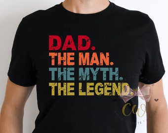 Dad | Dad svg | Dad The Man The Myth The Legend svg | Dad | Distressed | Vintage T shirt svg | Instant Download