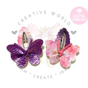 Butterfly Snap Clip svg | Snap Clip Digital Template | Butterfly Snap Clip | Scallop Snap Clip svg | SVG | PDF | DXF | SC008