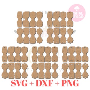 40 Templates ~ Jewelry Display Card Template | Bracelet Display Card SVG | Necklace Display Card | BDC038