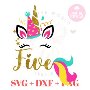 Mein 5th Birthday Einhorn SVG | Einhorn SVG | Einhorn 5. Geburtstag SVG | Einhorn | Geburtstag svg | Fünftel | Fünfte svg