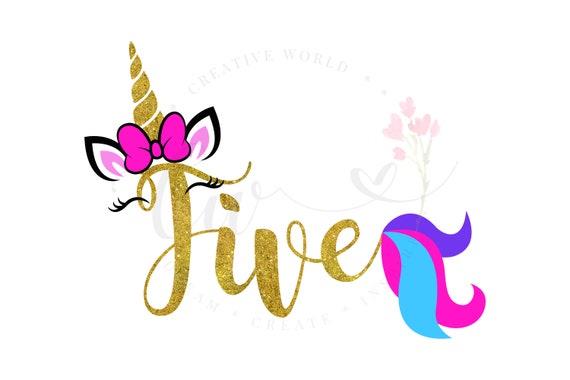 Download Free My 5th Birthday Unicorn Svg Unicorn Svg Unicorn 5th Etsy SVG Cut Files