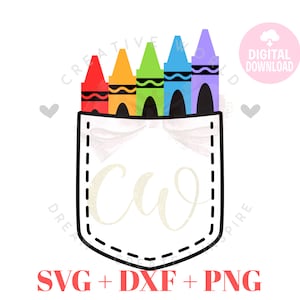 Schulmalstift svg | Buntstift svg | Taschenmalstift svg | Taschenmalstift | Sofort Download