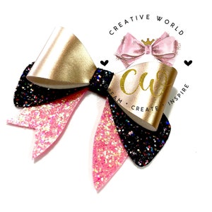 New Hair Bow Digital Template | Hair Bow Template | Hair Bow SVG | PDF | DXF | Instant Download | CWC174
