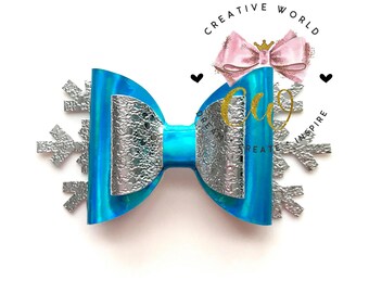 Queenie Hair Bow Digital Template | Princess Hair Bow Template | Hair Bow SVG | PDF | DXF | Instant Download | CWC003